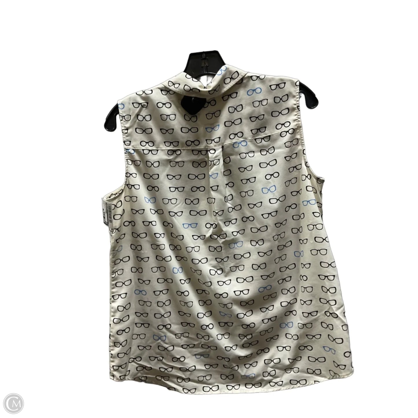 Top Sleeveless By Talbots In Cream, Size: L