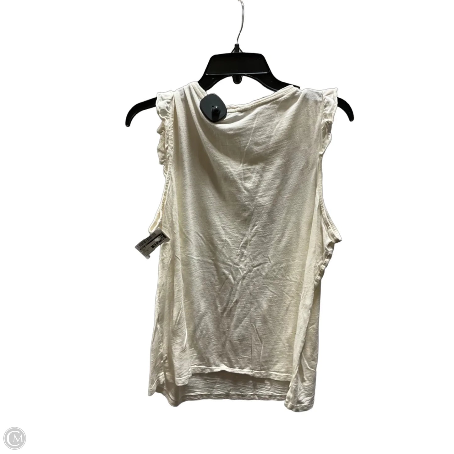 Top Short Sleeve By Nine West In Cream, Size: Xxl