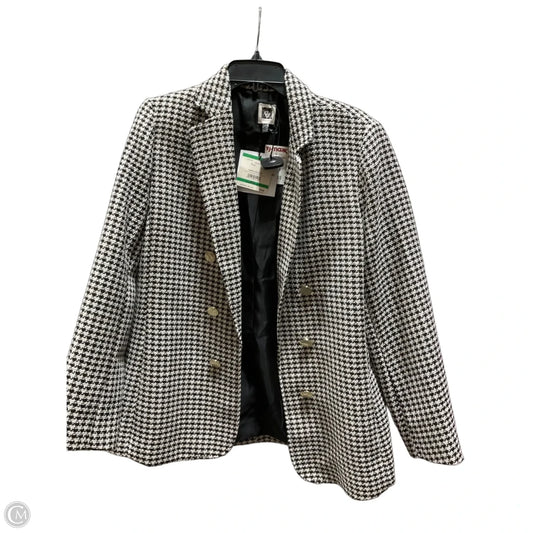 Blazer By Ann Taylor In Black & Cream, Size: L