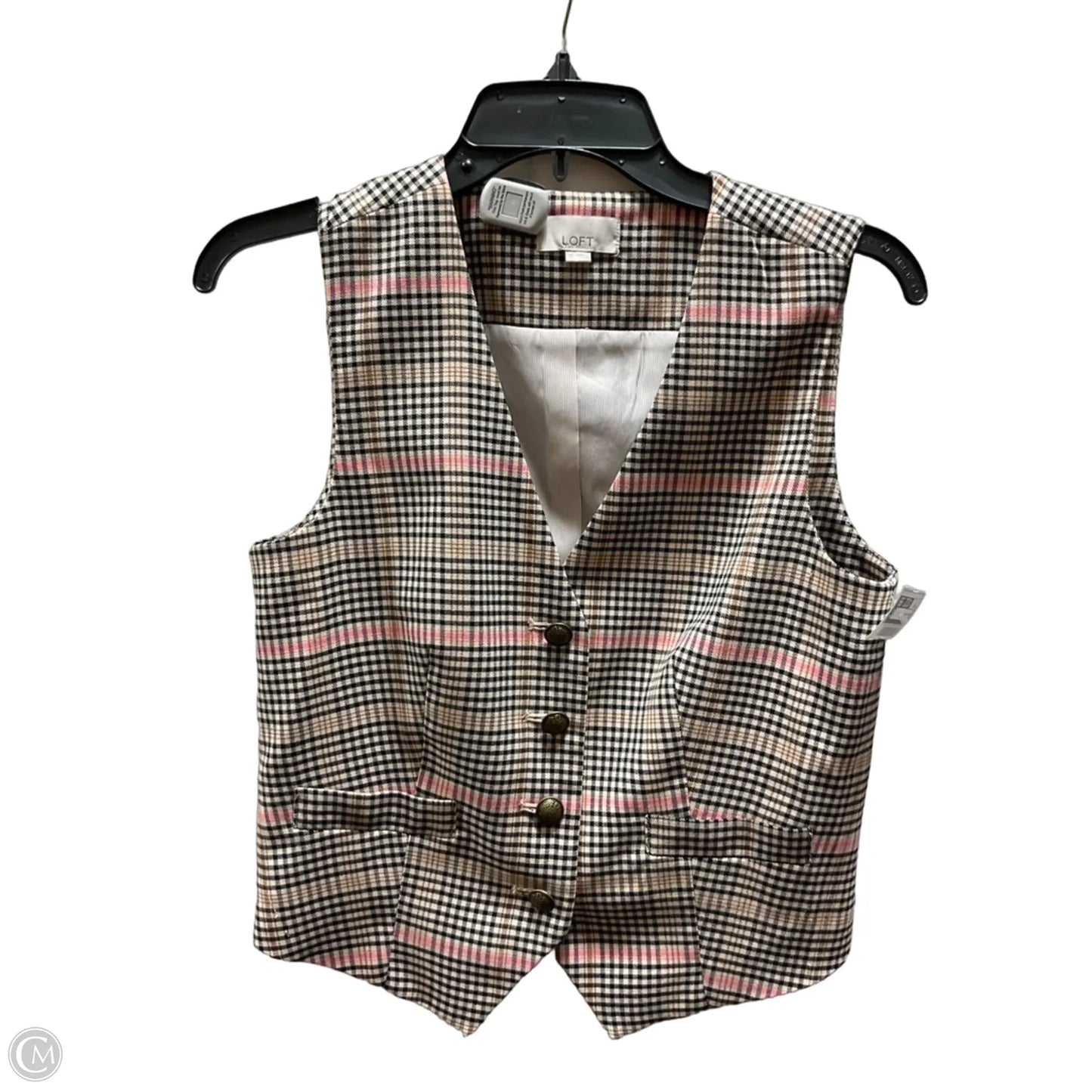 Vest Other By Loft In Brown & Pink, Size: Xs