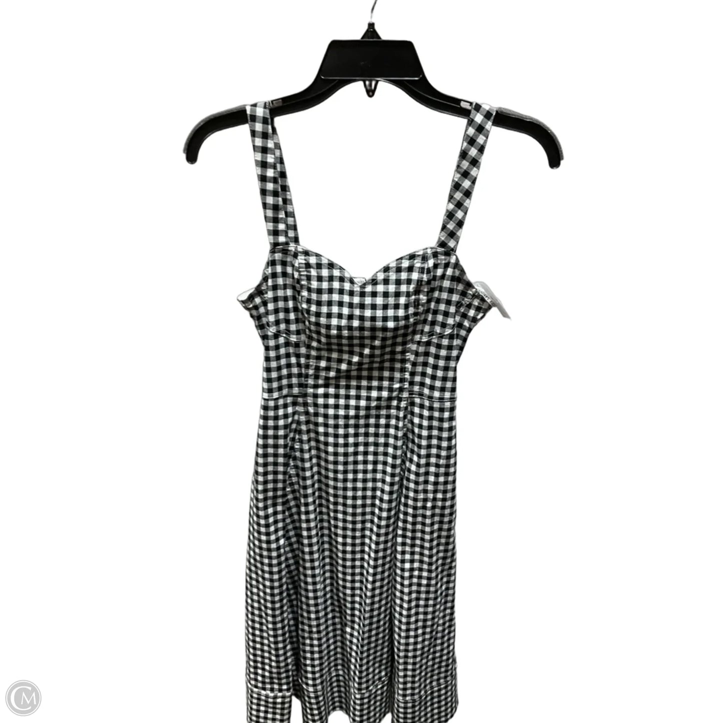 Dress Casual Midi By Avec Les Filles In Black & White, Size: 2