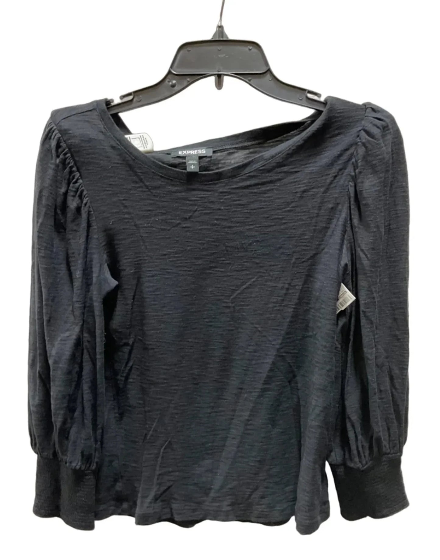 Top Long Sleeve By Express In Black, Size: S