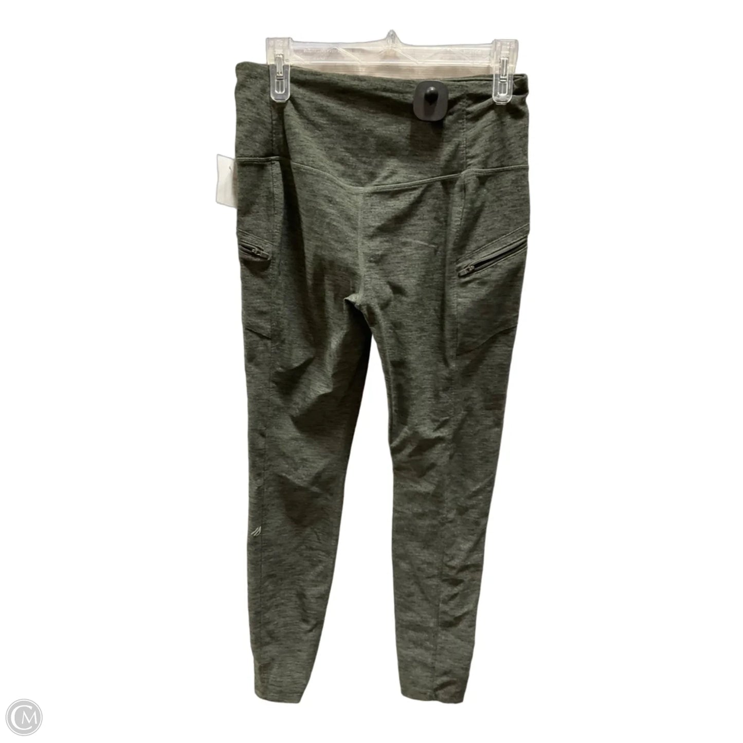 Athletic Leggings By Eddie Bauer In Green, Size: M