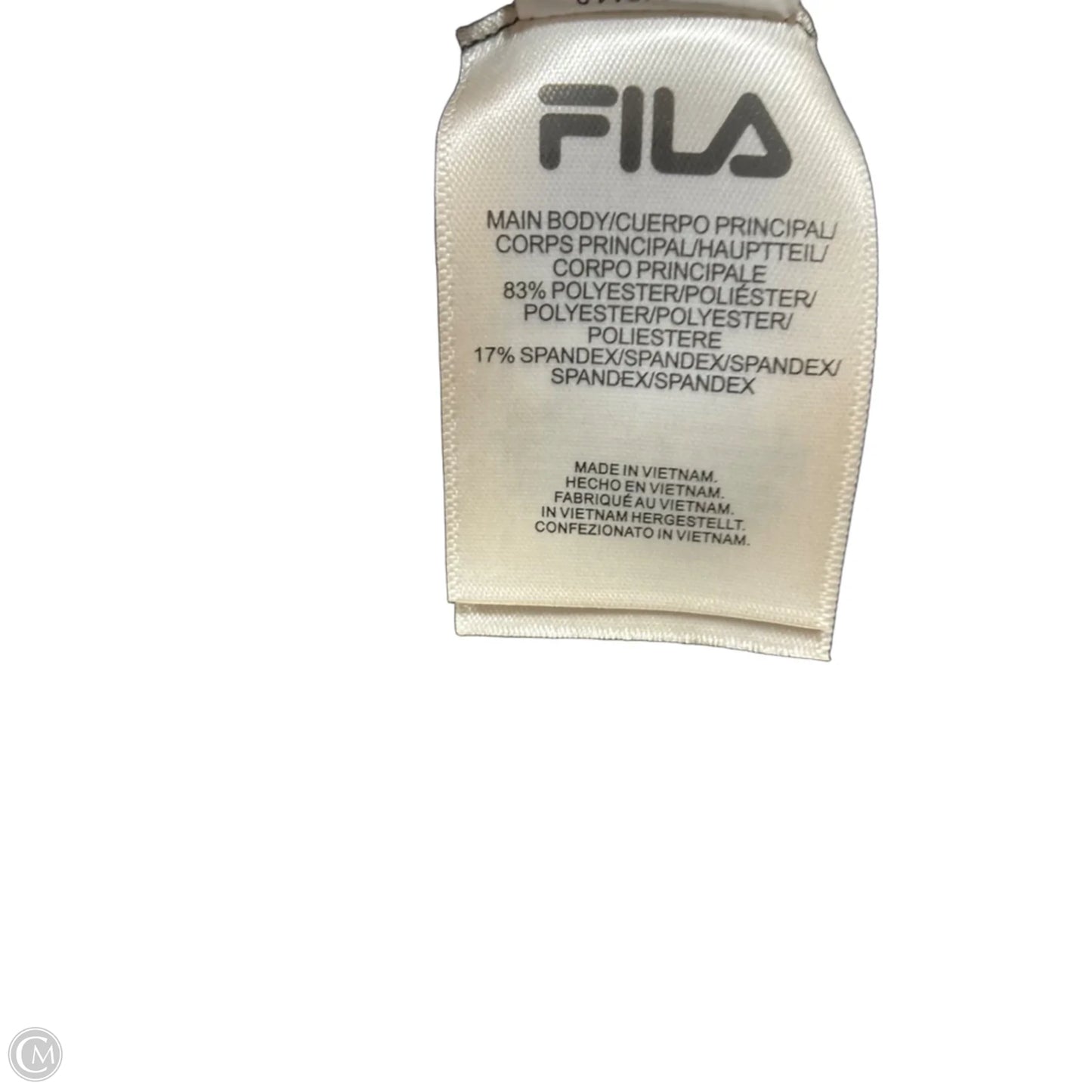 Athletic Jacket By Fila In Black, Size: M