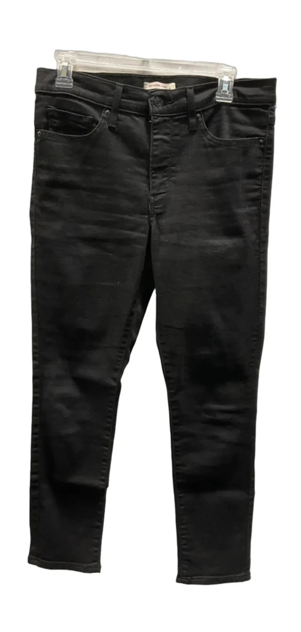 Jeans Skinny By Levis In Black, Size: 8
