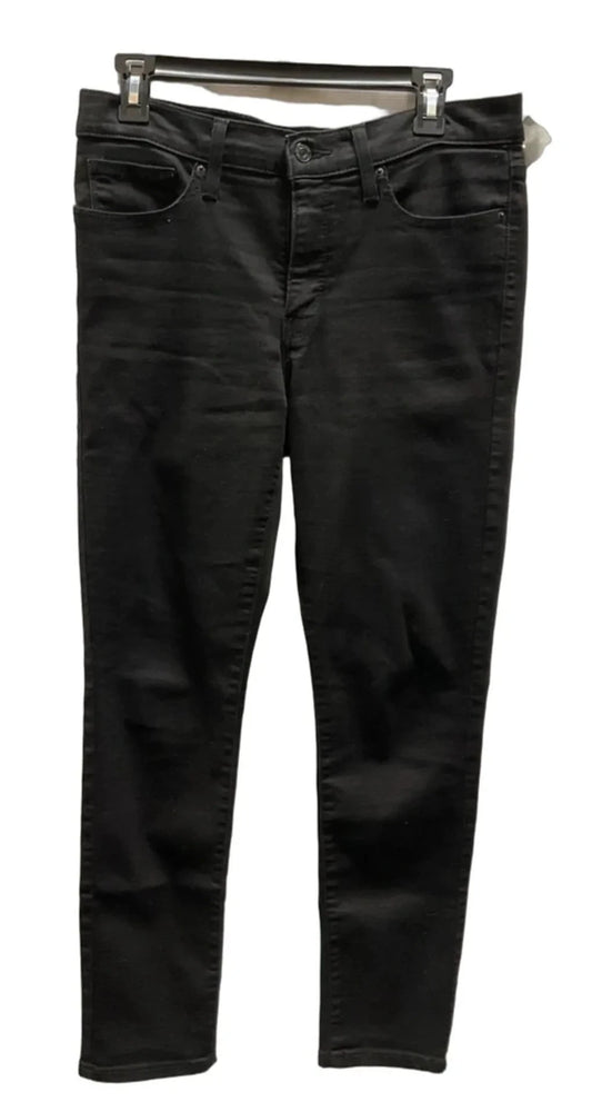 Jeans Skinny By Levis In Black, Size: 8