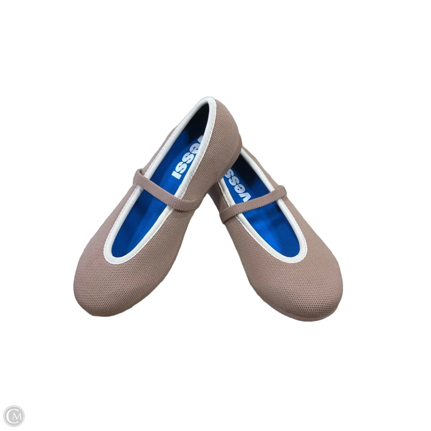 Shoes Flats By Cmb In Cream & Tan, Size: 6.5