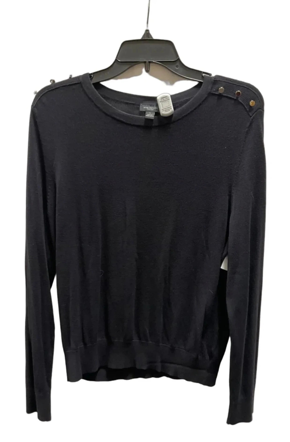 Top Long Sleeve By Ann Taylor In Blue, Size: L