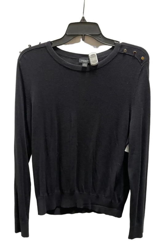 Top Long Sleeve By Ann Taylor In Blue, Size: L
