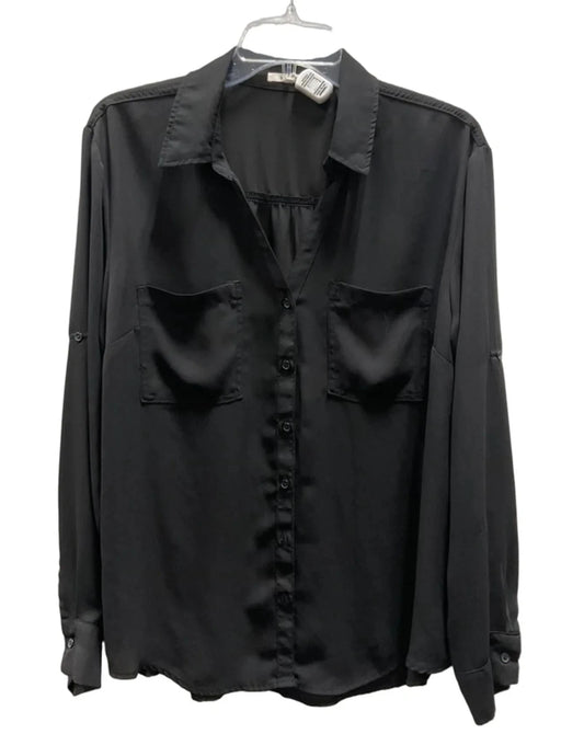 Blouse Long Sleeve By Maurices In Black, Size: Xl