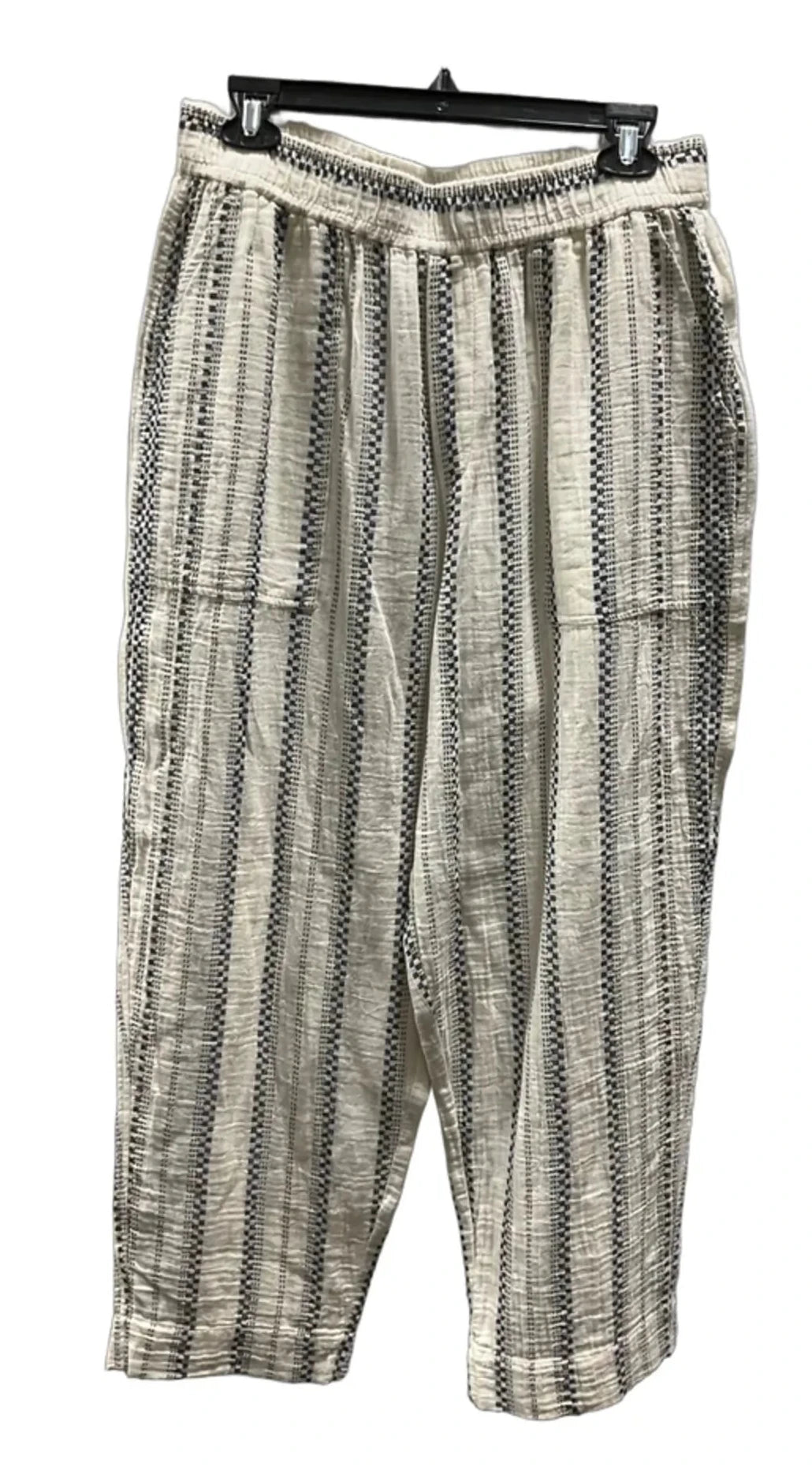 Pants Lounge By Madewell In Cream & Grey, Size: M