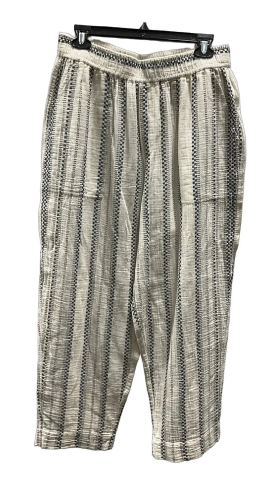 Pants Lounge By Madewell In Cream & Grey, Size: M