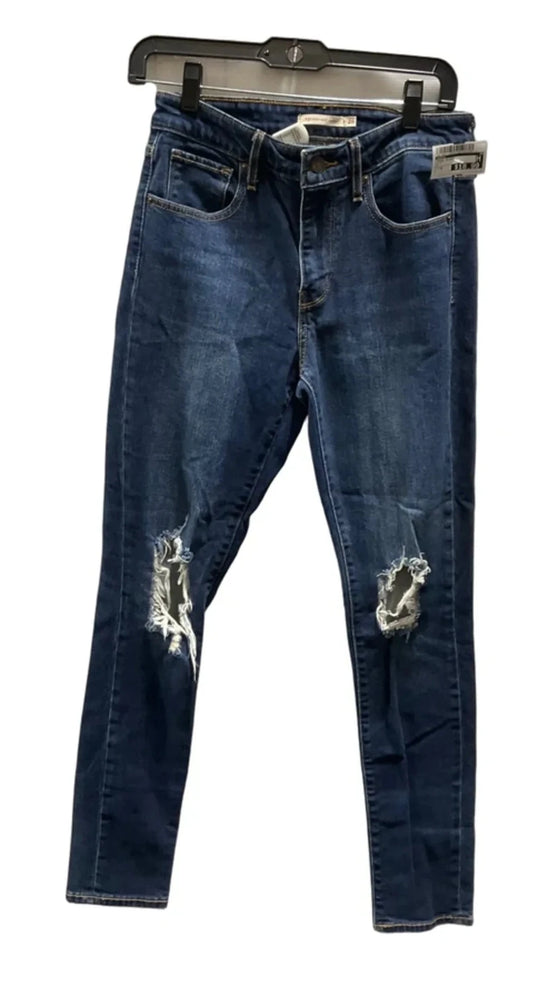 Jeans Skinny By Levis In Blue, Size: 6