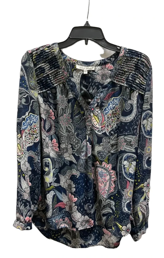 Top Long Sleeve By Black Rainn In Multi-colored, Size: L