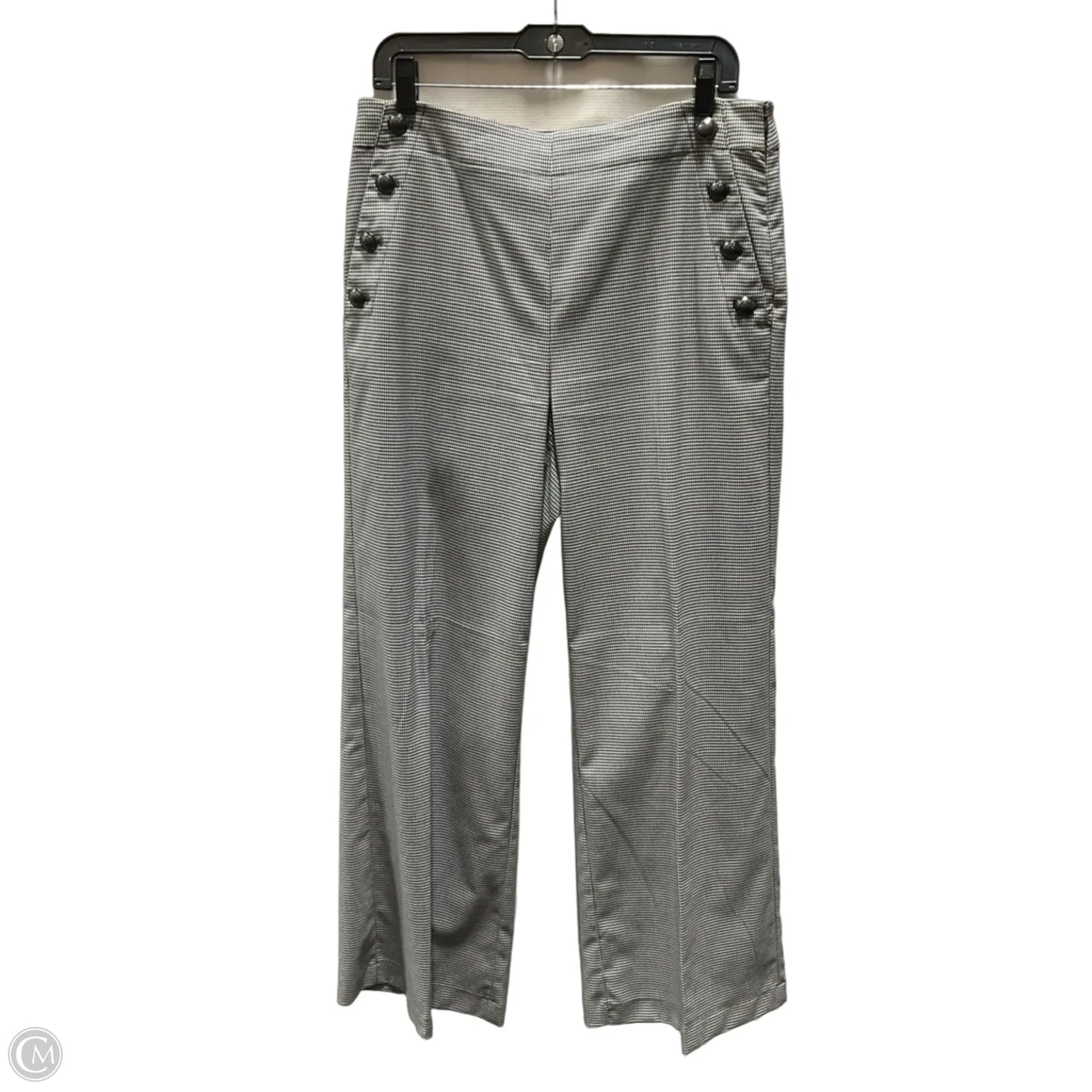 Pants Dress By Loft In Black & Cream, Size: 8