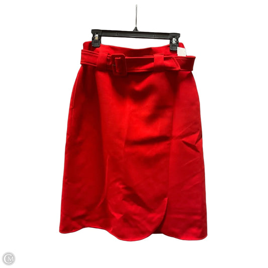 Skirt Midi By Halogen In Red, Size: 8