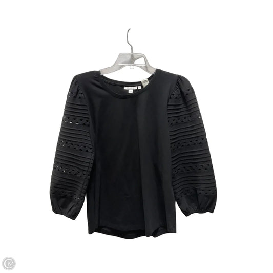 Top Long Sleeve By Chicos In Black, Size: M