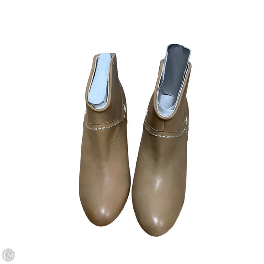 Boots Ankle Heels By Maje In Cream, Size: 9