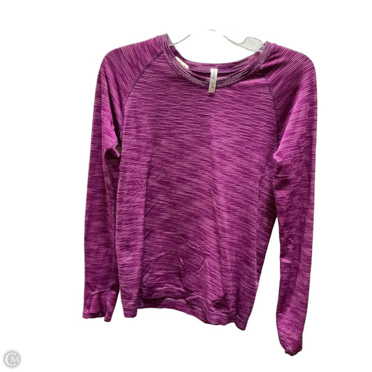 Athletic Top Long Sleeve Crewneck By Athleta In Purple, Size: M