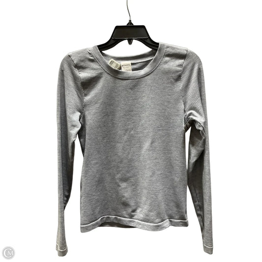 Athletic Top Long Sleeve Crewneck By Athleta In Grey, Size: M