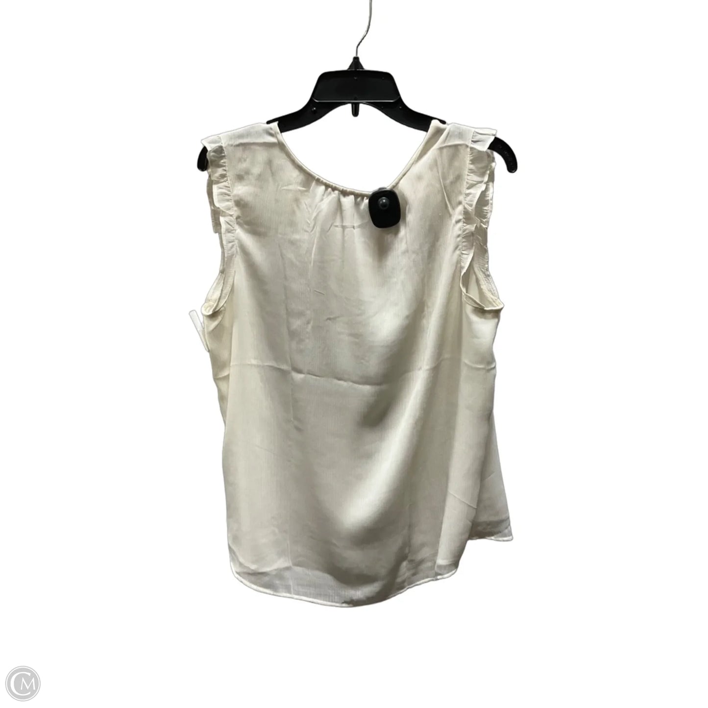 Top Sleeveless By Loft In Cream, Size: M