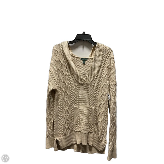 Sweater By Ralph Lauren Co In Beige, Size: Xl