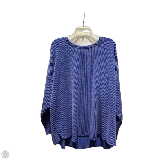 Top Long Sleeve By Maurices In Blue, Size: 2x