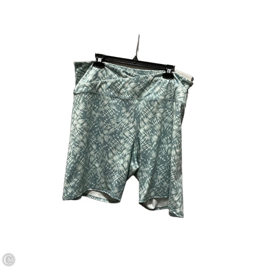 Athletic Shorts By Maurices In Green & White, Size: 3x