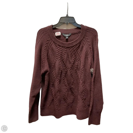 Sweater By Simply Vera In Red, Size: L