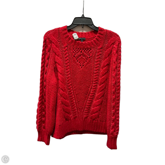 Sweater By Talbots In Red, Size: L