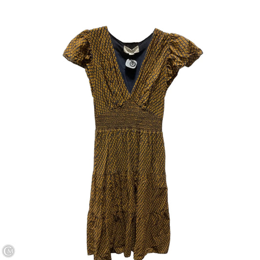 Dress Casual Midi By Birds Of Paradis By Trovata In Blue & Brown, Size: S