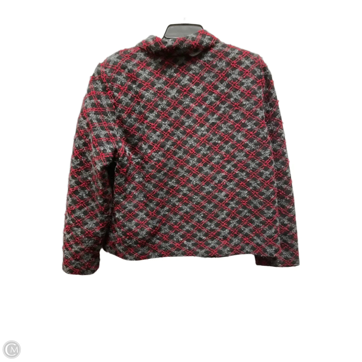 Blazer By Requirements In Black & Red, Size: 18