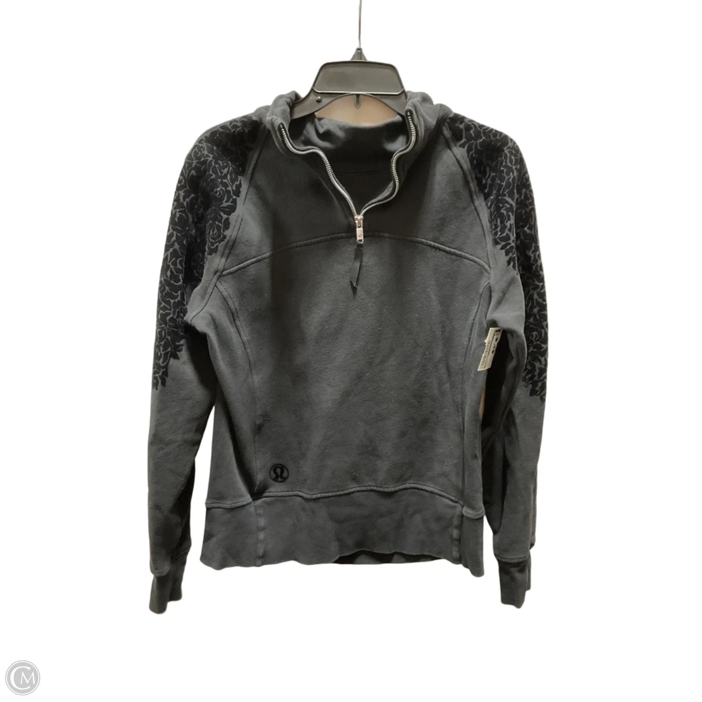 Athletic Jacket By Lululemon In Black, Size: 10