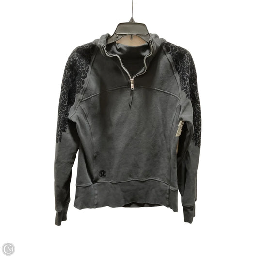 Athletic Jacket By Lululemon In Black, Size: 10