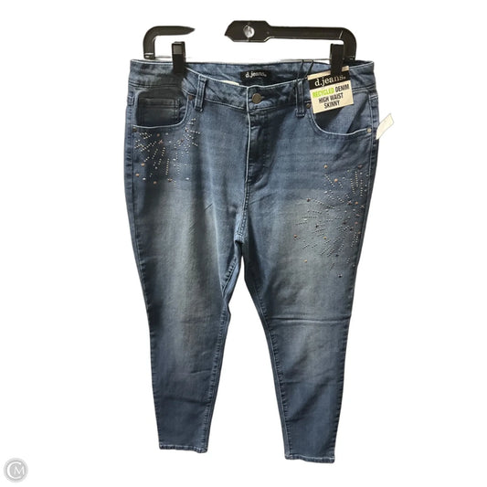 Jeans Skinny By D Jeans In Blue, Size: 14