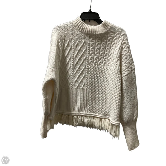 Sweater By Frye And Co In White, Size: Xl