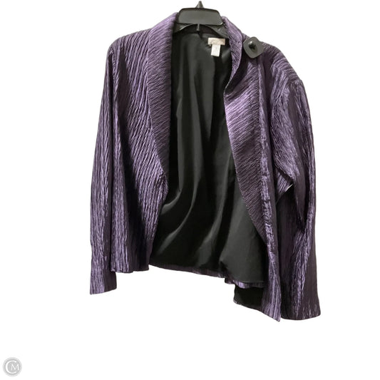 Blazer By Chicos In Purple, Size: Xl