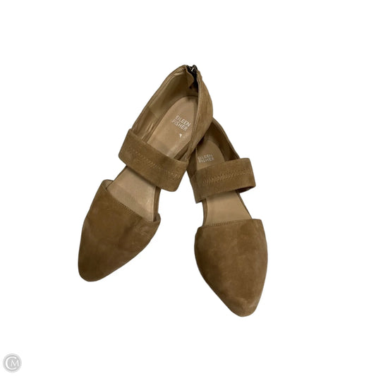 Shoes Flats By Eileen Fisher In Brown, Size: 9.5