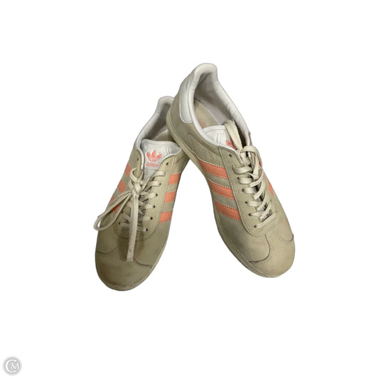 Shoes Athletic By Adidas In Cream & Orange, Size: 8