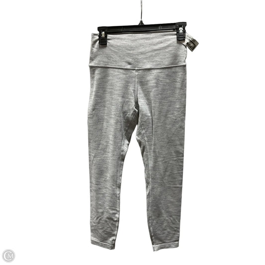 Athletic Leggings By Lululemon In Grey, Size: 8