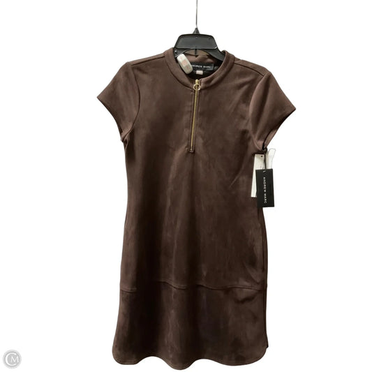 Dress Casual Midi By Andrew Marc In Brown, Size: S