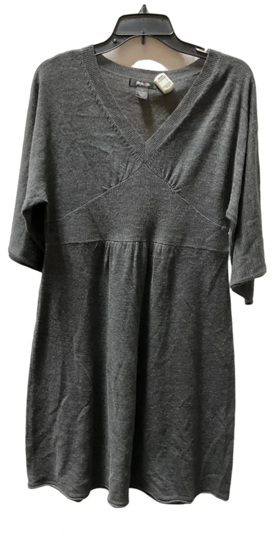 Dress Casual Midi By Style And Co Collection Women In Grey, Size: Xl