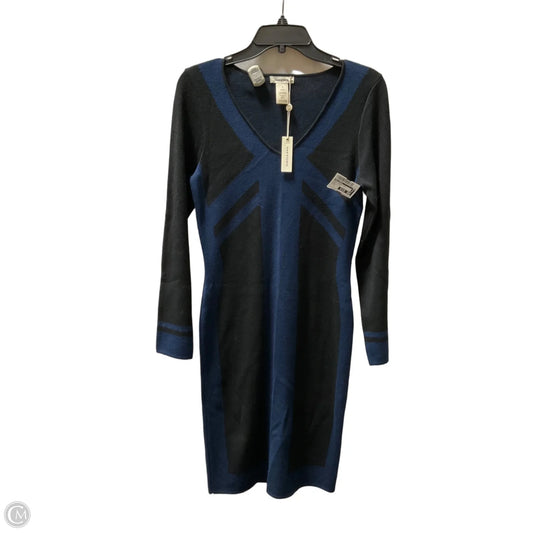 Dress Casual Midi By Max Studio In Black & Blue, Size: S