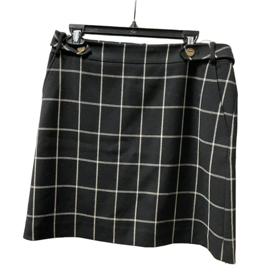 Skirt Midi By Loft In Black & White, Size: 10