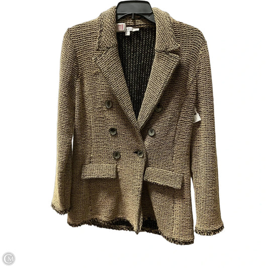 Blazer By Chicos In Black & Brown, Size: S