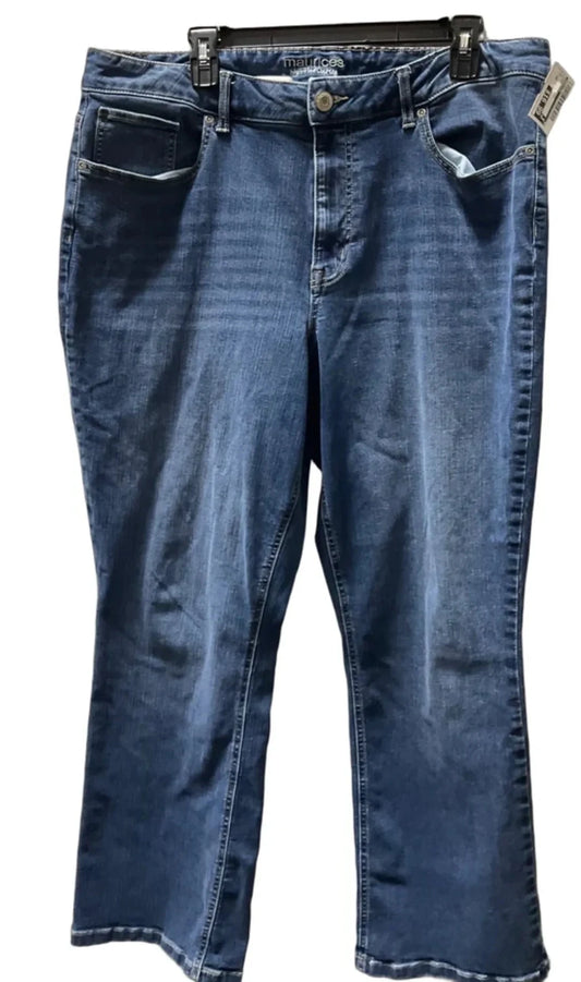 Jeans Wide Leg By Maurices In Blue, Size: 20