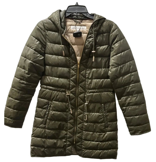 Jacket Puffer & Quilted By Kenneth Cole In Green, Size: S