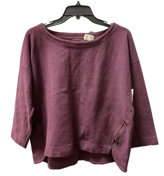Top Long Sleeve By Madewell In Purple, Size: L