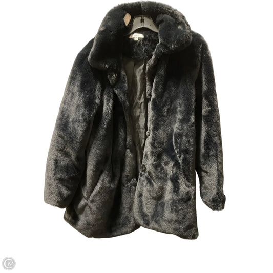 Coat Faux Fur & Sherpa By Ophelia Roe In Black, Size: M