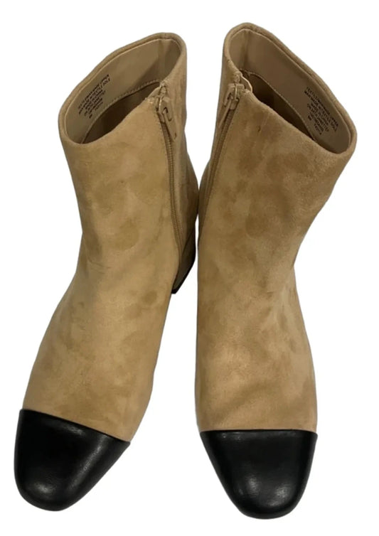 Boots Ankle Heels By On 34th In Black & Brown, Size: 6